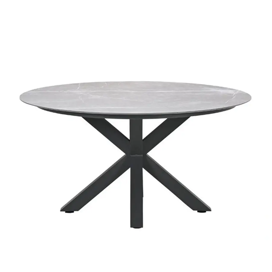 Garden Impressions Lowland Tuintafel Carbon Black - Ø120 cm