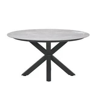 Garden Impressions Lowland Tuintafel Carbon Black - Ø120 cm