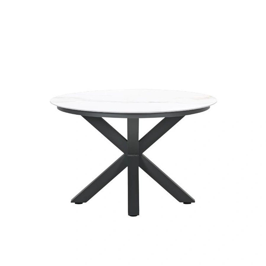 Garden Impressions Lowland Tuintafel Venice White - Ø120 cm