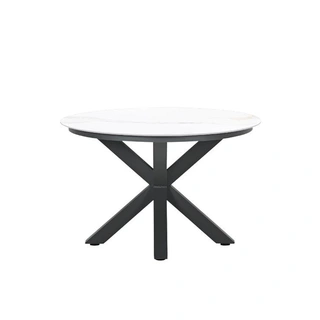 Garden Impressions Lowland Tuintafel Venice White - Ø120 cm