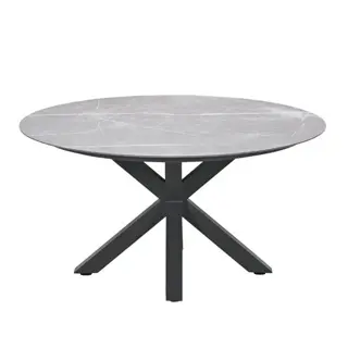 Garden Impressions Lowlands Tuintafel Carbon Black - Ø150 cm - afbeelding 1