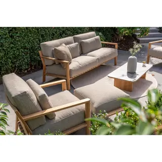4 Seasons Outdoor Lucas 3-zits Loungebank Teak - afbeelding 4