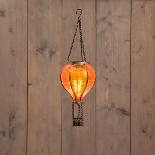 Anna's Collection Solar Luchtballon LED Geel/Oranje