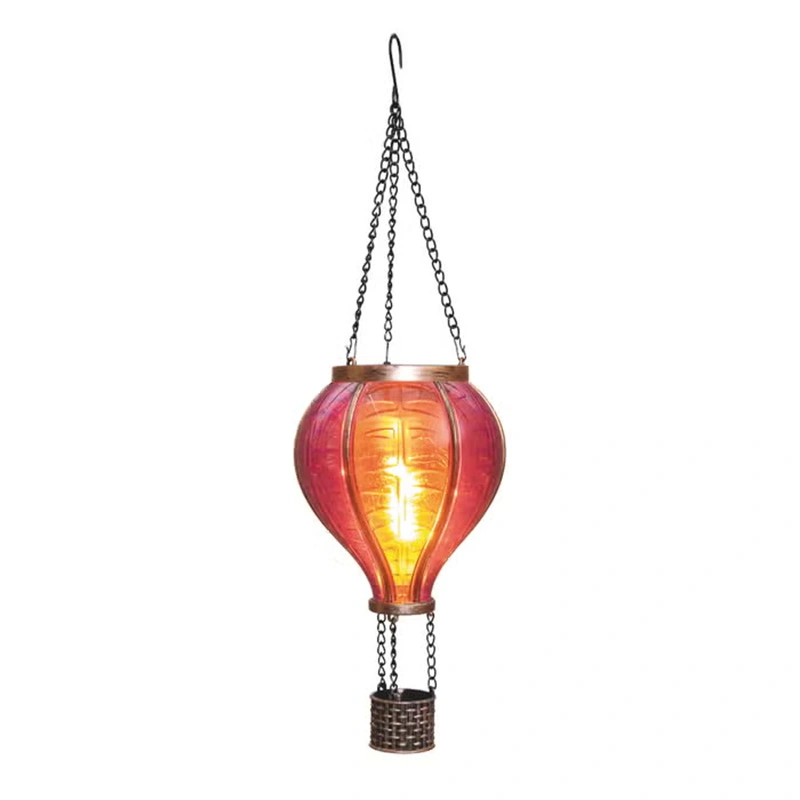 Anna's Collection Solar Luchtballon LED Roze - Ø11x36 cm - afbeelding 2