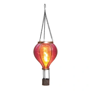 Anna's Collection Solar Luchtballon LED Roze - Ø11x36 cm - afbeelding 2