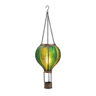 Anna's Collection Solar Luchtballon LED Groen - Ø14x45 cm - afbeelding 2