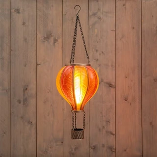 Anna's Collection Solar Luchtballon LED Geel/Oranje