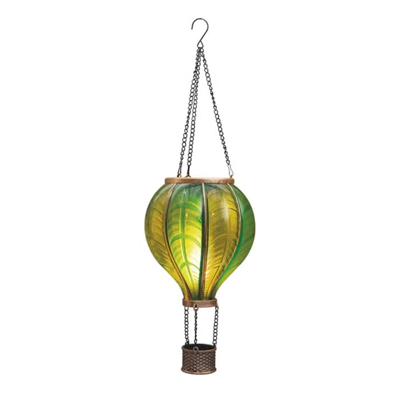 Anna's Collection Solar Luchtballon LED Groen - Ø20x62 cm - afbeelding 2