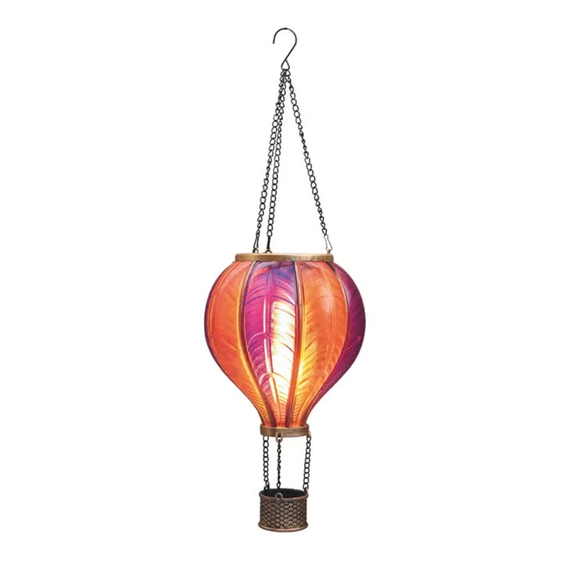Anna's Collection Solar Luchtballon LED Roze - Ø20x62 cm - afbeelding 2