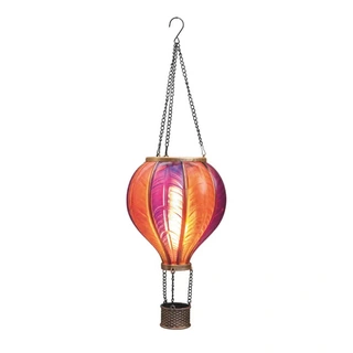 Anna's Collection Solar Luchtballon LED Roze - Ø20x62 cm - afbeelding 2