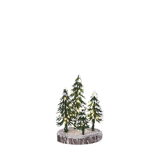 Luville 4 Snowy trees LED - warm white