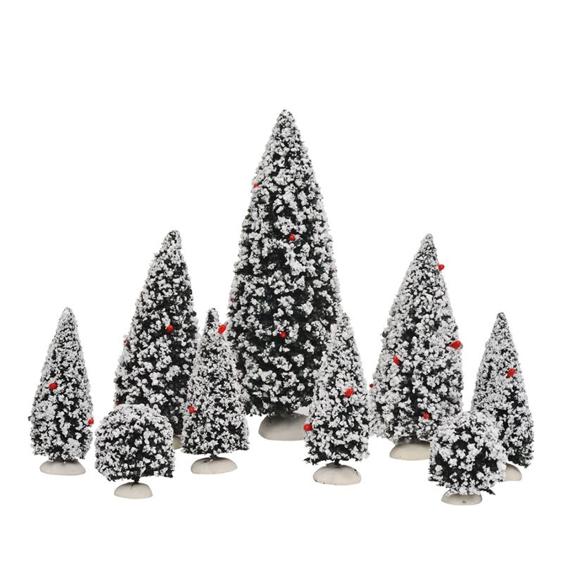 Luville Evergreen tree - set of 9