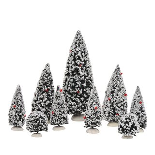 Luville Evergreen tree - set of 9