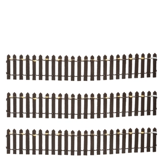 Luville Fence brown lighted 3 st.