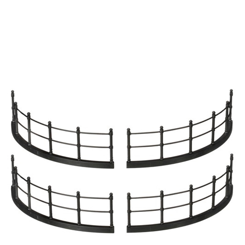 Luville Fence round black 4 st.