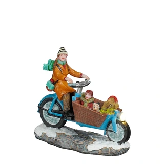 Luville Mom on Her Cargo Bike