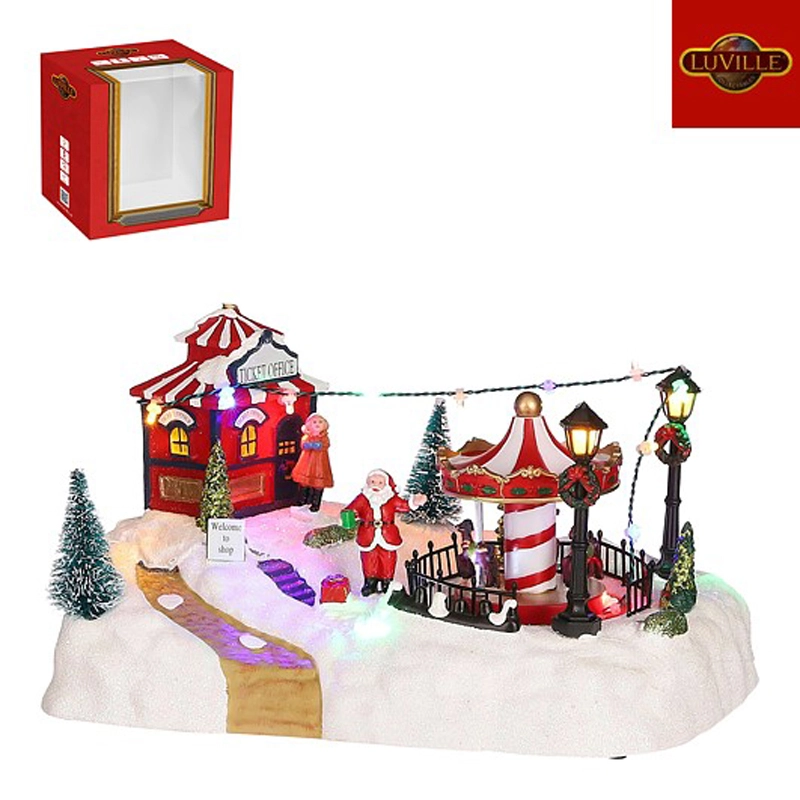 Luville Sneeuwscenery met carousel