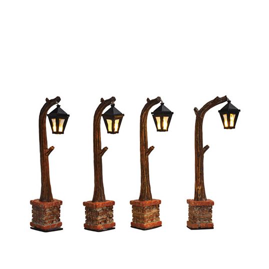 Luville Street lantern wooden - set of 4