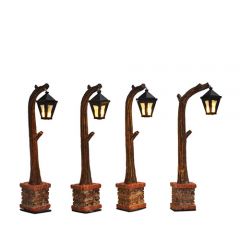 Luville Street lantern wooden - set of 4
