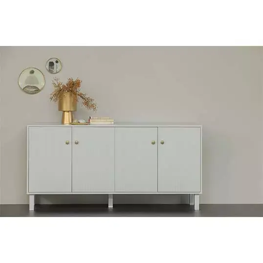 Woood Madu Dressoir Grenen Wolkengrijs - 160x78x46 cm - afbeelding 2