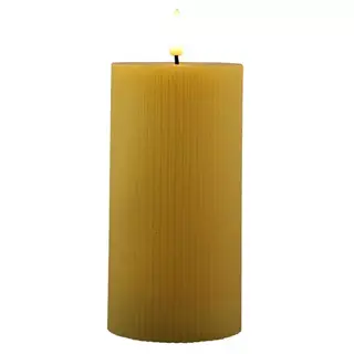 Magic Flame LED Kaars 7,5x15 cm - Geel