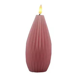 Magic Flame LED Kaars 7,5x15 cm Kegel - Roze