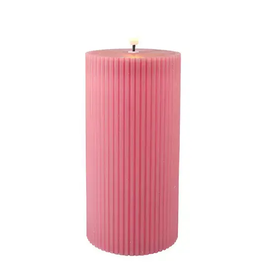 Magic Flame LED Kaars 7,5x15 cm - Oud Roze