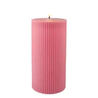 Magic Flame LED Kaars 7,5x15 cm - Oud Roze