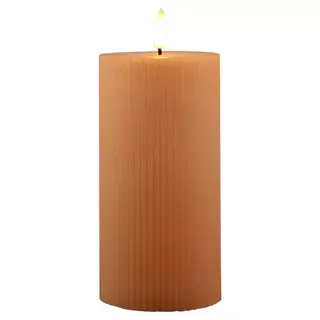 Magic Flame LED Kaars 7,5x15 cm - Zalm