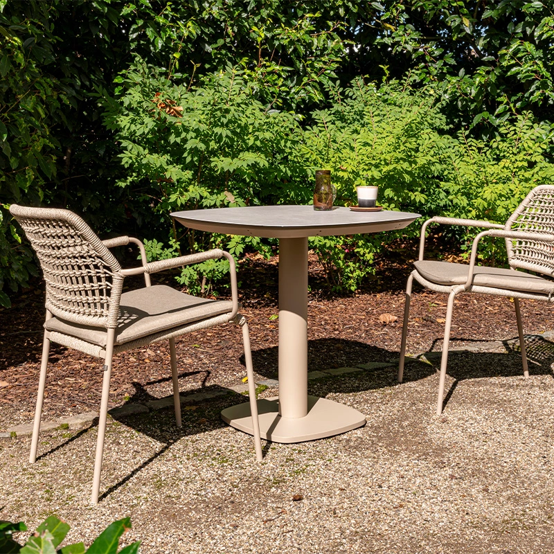 4 Seasons Outdoor Manolo Diningtafel Latte - 75x75 cm - afbeelding 2