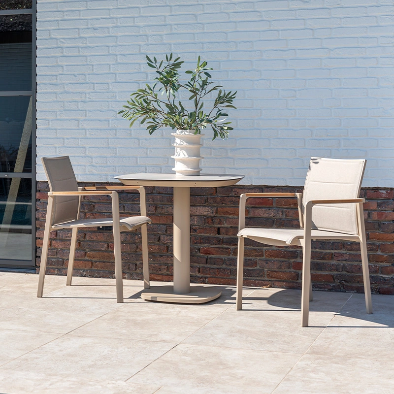 4 Seasons Outdoor Manolo Diningtafel Latte - 75x75 cm - afbeelding 3