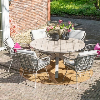 Garden Impressions Margriet Dining Fauteuil - Taupe/Grey Sand - afbeelding 5