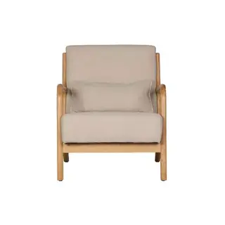 Woood Mark Fauteuil Geweven Stof Naturel - afbeelding 1