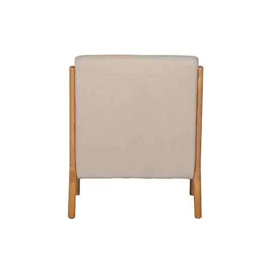 Woood Mark Fauteuil Geweven Stof Naturel - afbeelding 6