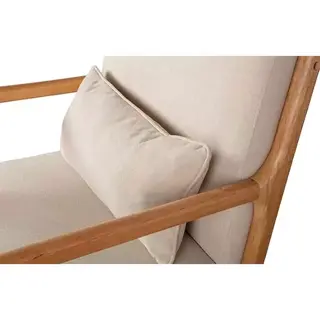 Woood Mark Fauteuil Geweven Stof Naturel - afbeelding 7