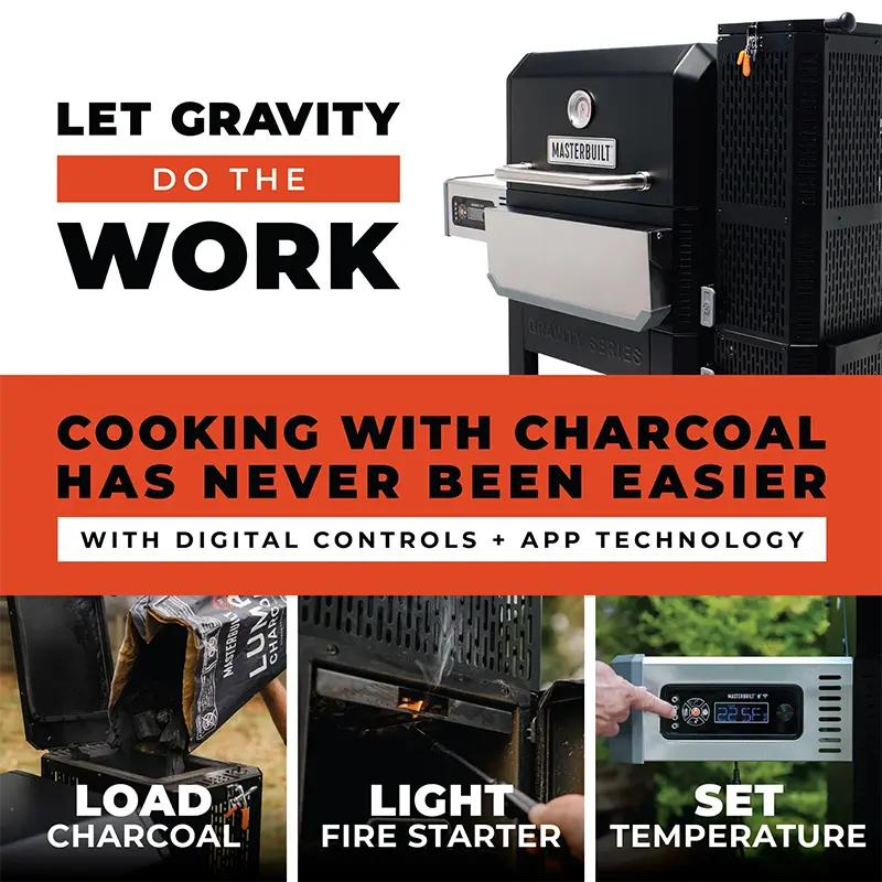 Masterbuilt Gravity Series™ 800 Digital Charcoal Griddle, BBQ & Smoker - afbeelding 4