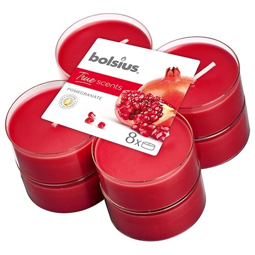 Bolsius Geurmaxilichten True Scents Pomegranate - 8 st.