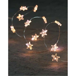 Kerstverlichting Ster Zilverdraad 40 LED 2m - Warm Wit