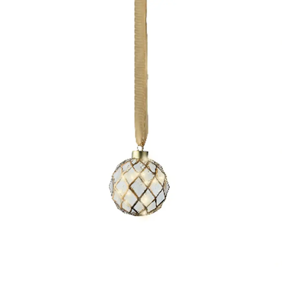 Micro LED Bal Ruit Helder - Ø10 cm - afbeelding 1