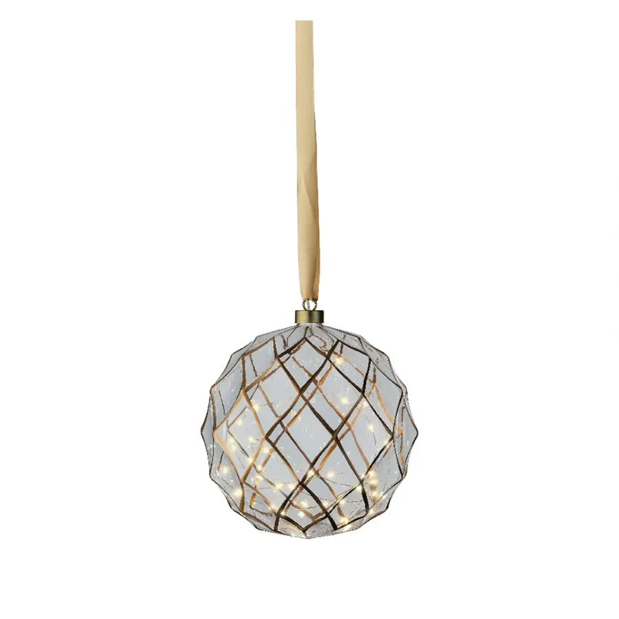 Micro LED Bal Ruit Helder - Ø20 cm - afbeelding 1