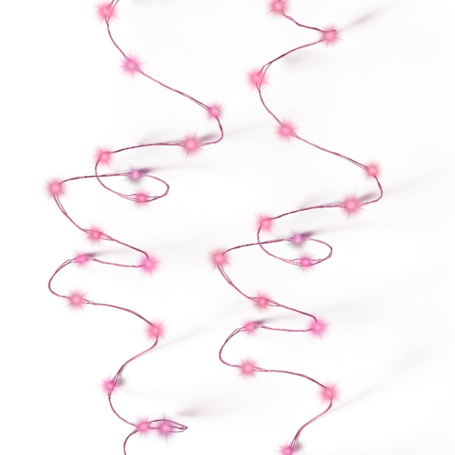 Micro LED Draadverlichting 8 Functie - Roze - afbeelding 1