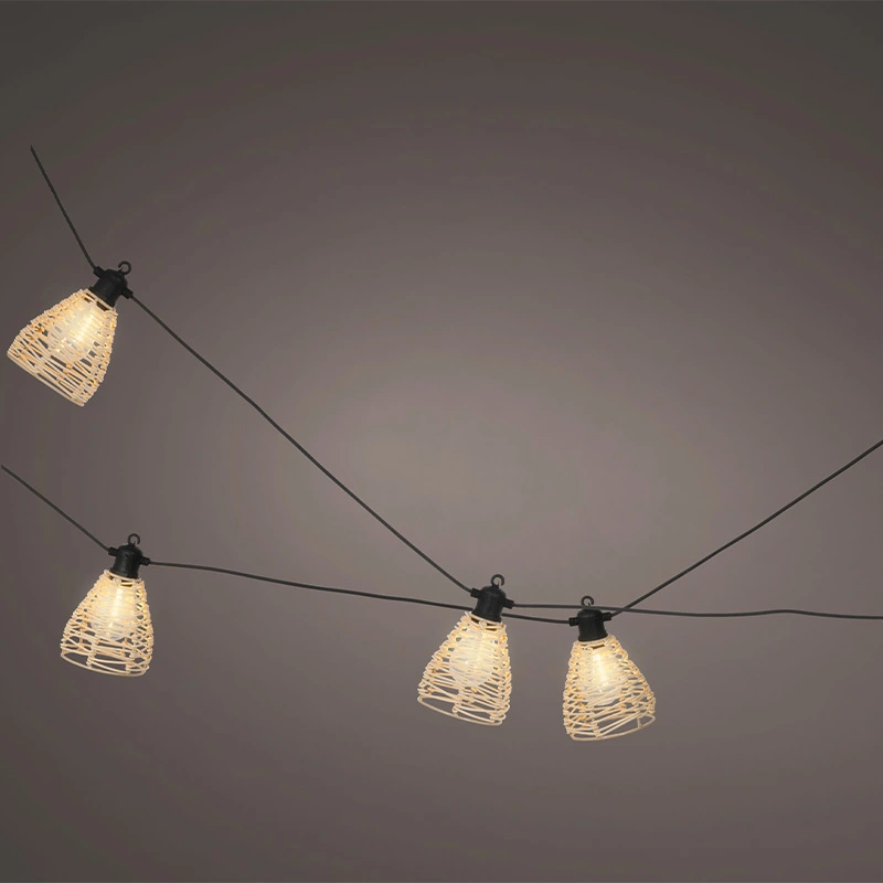 LED Partylight Creme 450 cm - Warm Wit - afbeelding 2