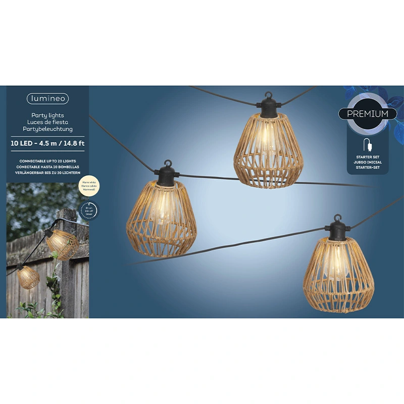 LED Partylight Naturel 450 cm - Warm Wit - afbeelding 4