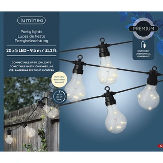 Micro LED Partylight Zwart 950 cm - Warm Wit - afbeelding 4