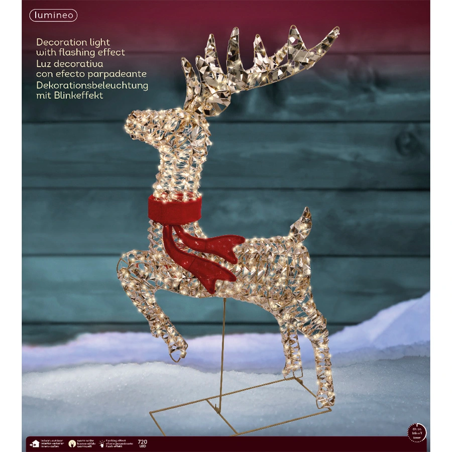 Micro LED Rendier Flashing Effect - 100 cm - afbeelding 3