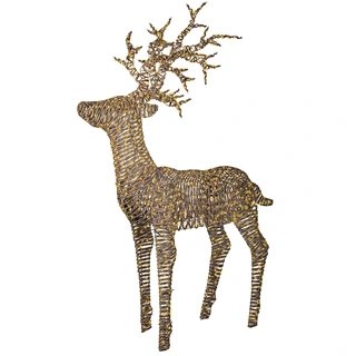 Micro LED Rendier Wicker - 180 cm | De Boet