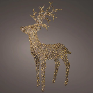 Micro LED Rendier Wicker - 180 cm - afbeelding 2