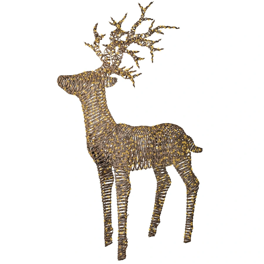 LED Rendier Wicker - 180 cm - afbeelding 1