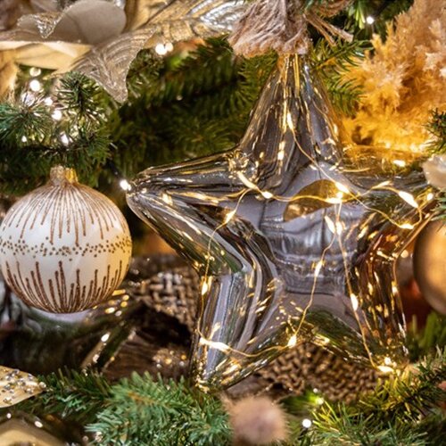 Micro LED star ID Smokey grey - 80 cm - afbeelding 3
