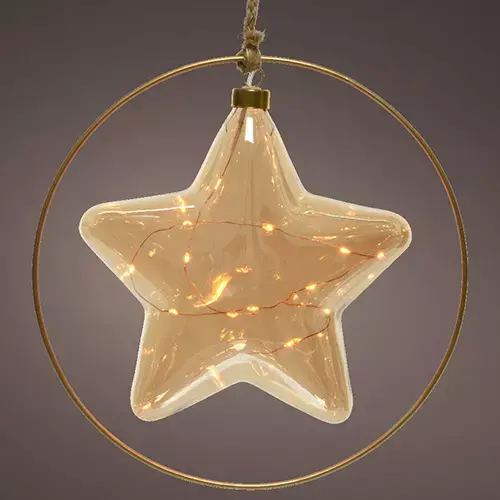 Micro LED Ster Amber - Ø26 cm - afbeelding 1